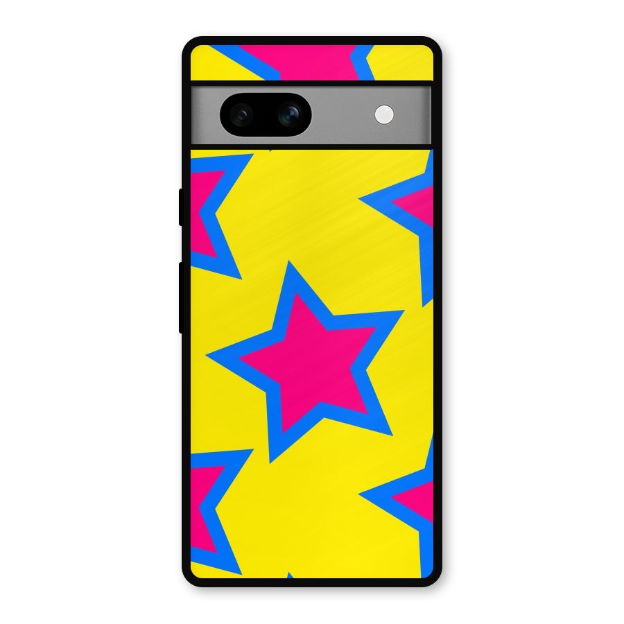 Star Pattern Metal Back Case for Google Pixel 7a