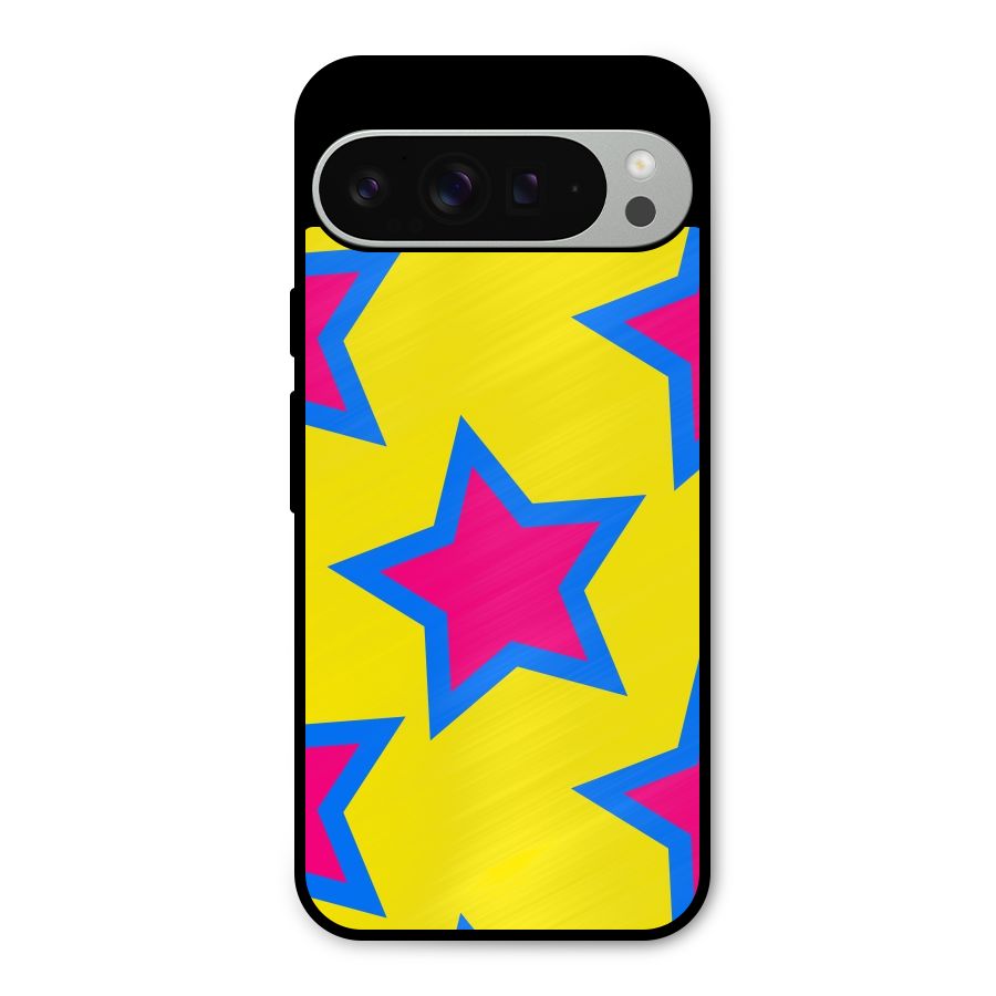 Star Pattern Metal Back Case for Google Pixel 9 Pro XL