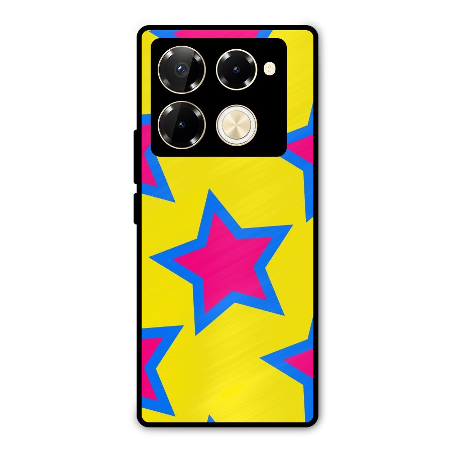 Star Pattern Metal Back Case for Infinix Note 40 Pro