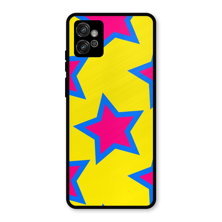 Star Pattern Metal Back Case for Moto G32