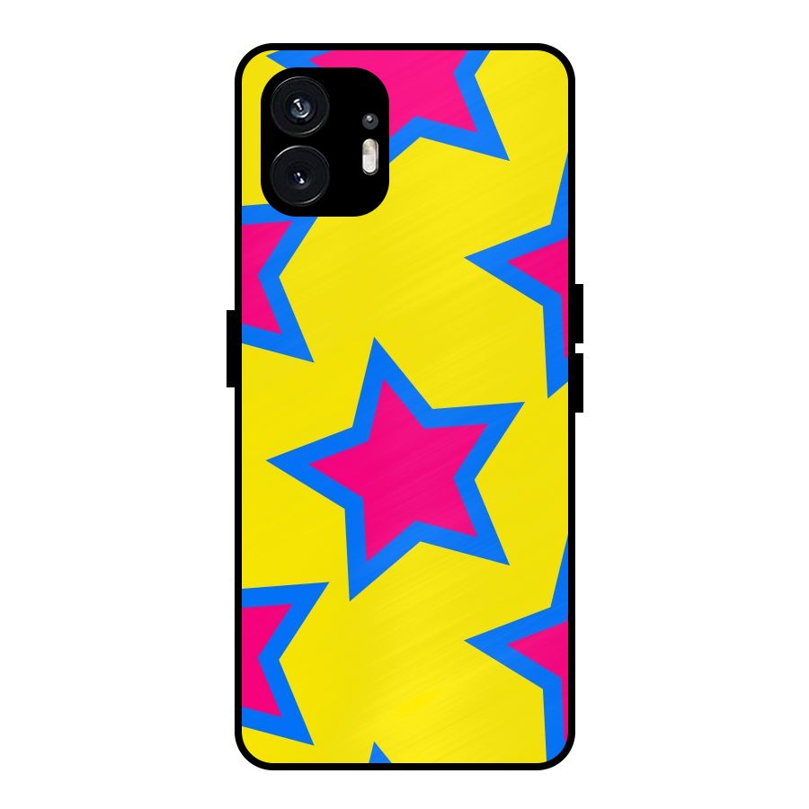 Star Pattern Metal Back Case for Nothing Phone 2