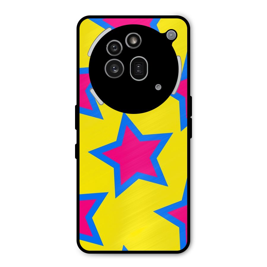 Star Pattern Metal Back Case for Nothing Phone 3a Pro