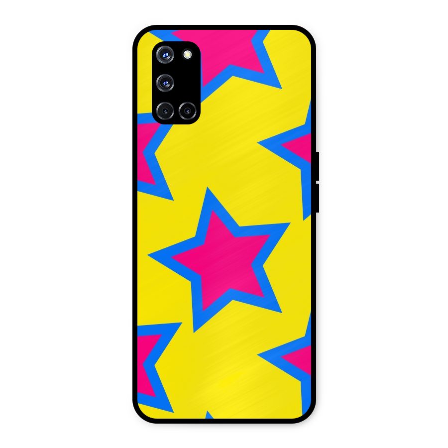 Star Pattern Metal Back Case for Oppo A52