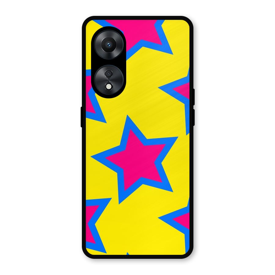 Star Pattern Metal Back Case for Oppo A78