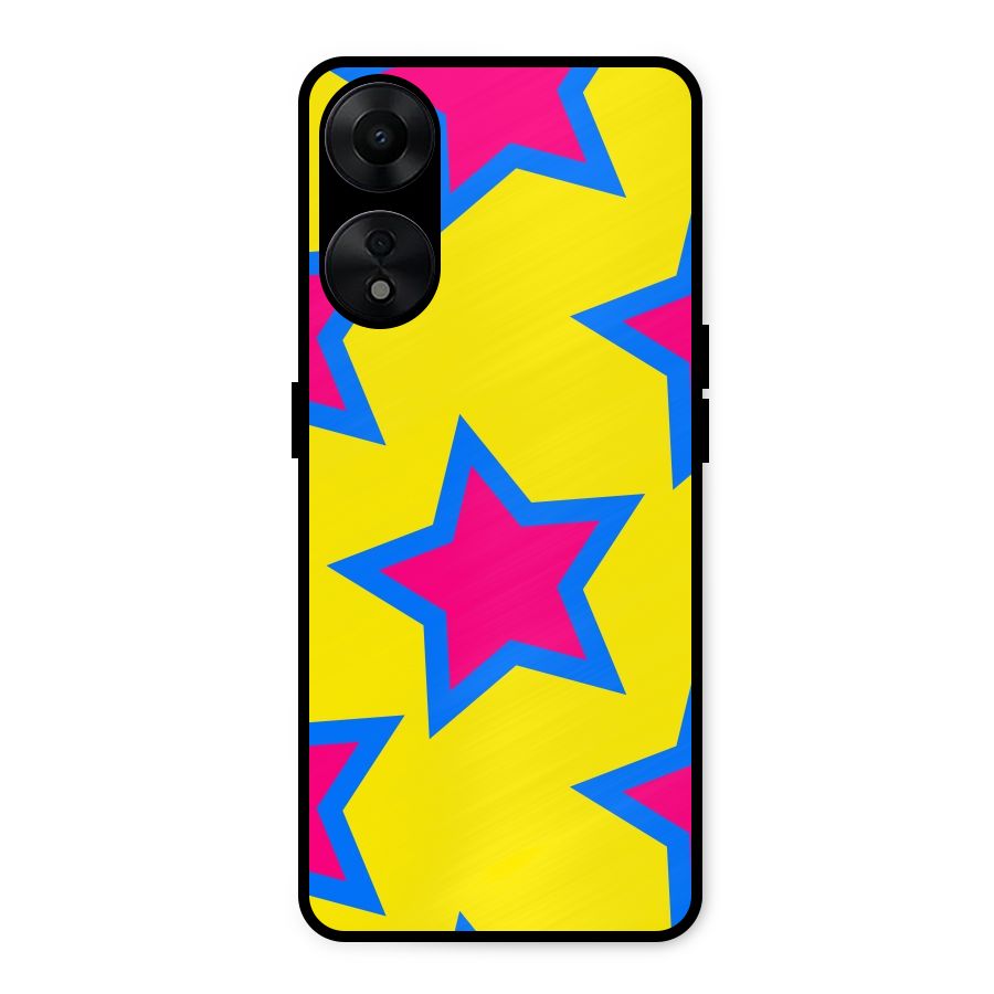 Star Pattern Metal Back Case for Oppo A78 5G