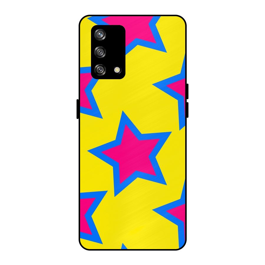 Star Pattern Metal Back Case for Oppo F19