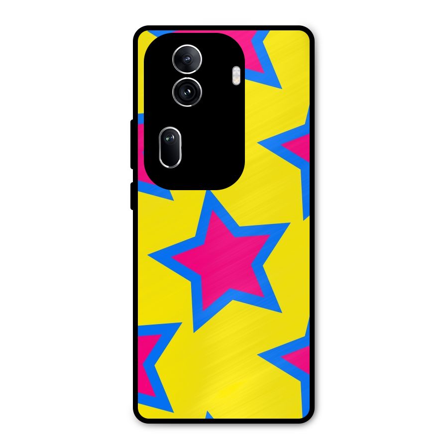 Star Pattern Metal Back Case for Oppo Reno11 Pro 5G