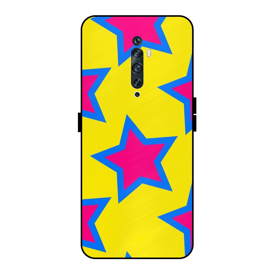 Star Pattern Metal Back Case for Oppo Reno2 F