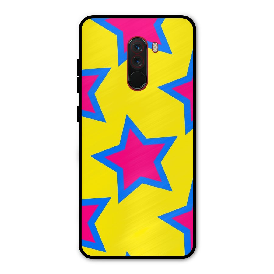 Star Pattern Metal Back Case for Poco F1