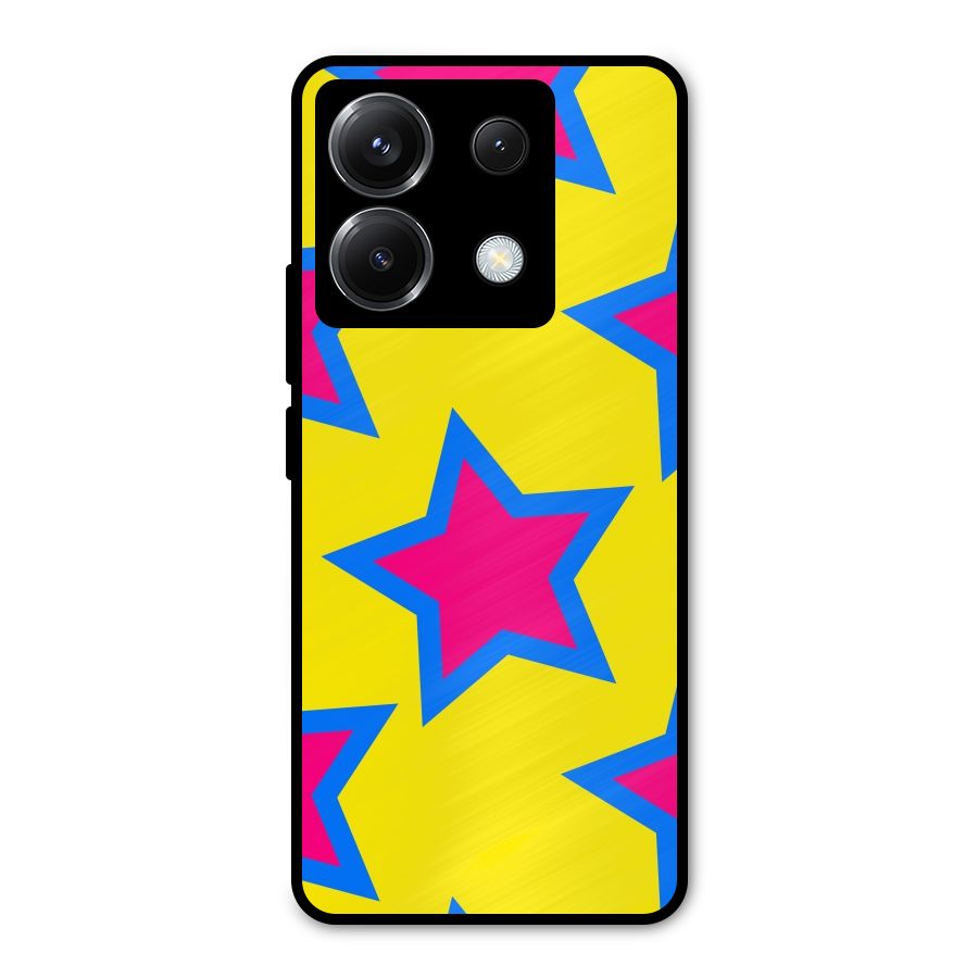 Star Pattern Metal Back Case for Poco X6