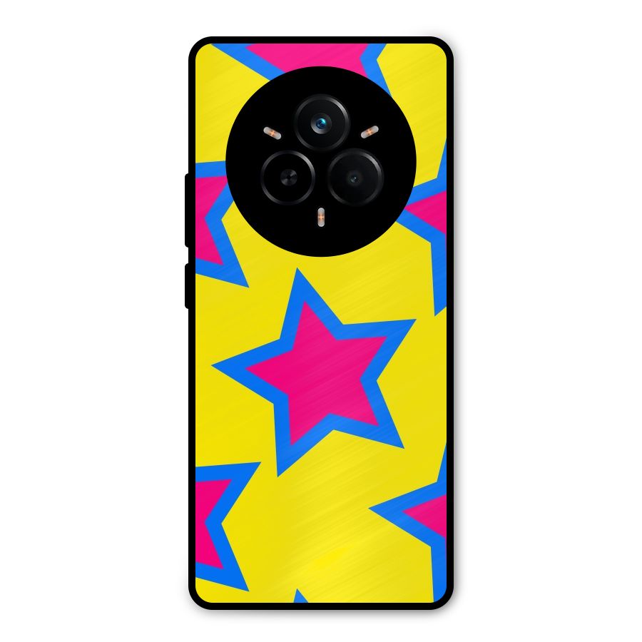 Star Pattern Metal Back Case for Realme 14 Pro Plus