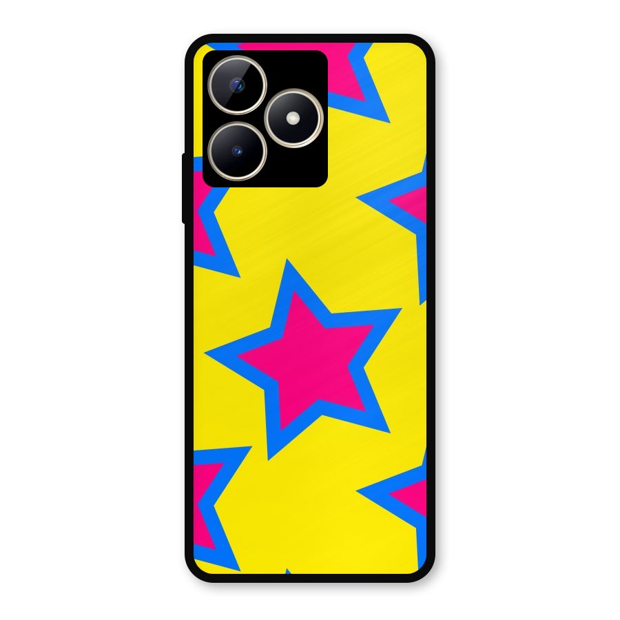 Star Pattern Metal Back Case for Realme C53