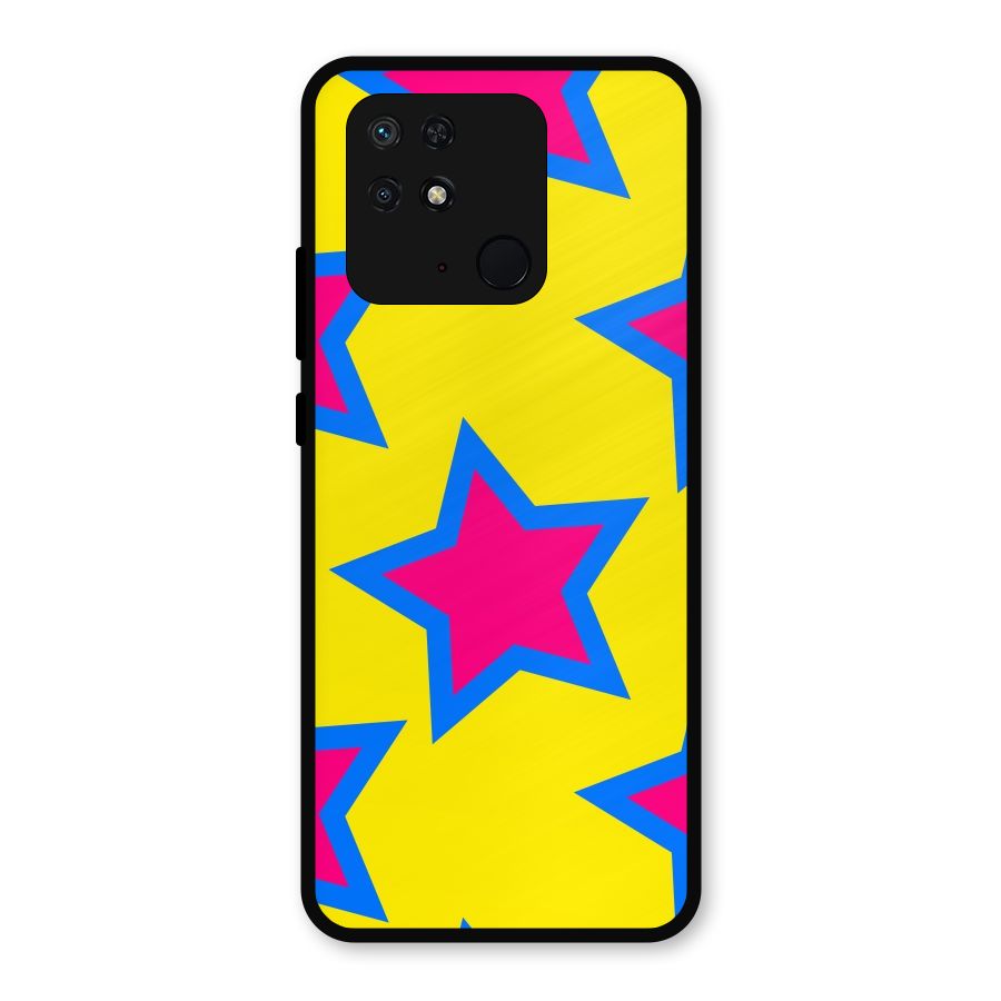 Star Pattern Metal Back Case for Redmi 10 Power