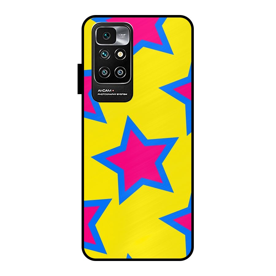 Star Pattern Metal Back Case for Redmi 10 Prime