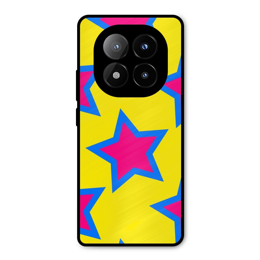 Star Pattern Metal Back Case for Redmi Note 14 Pro Plus 5G