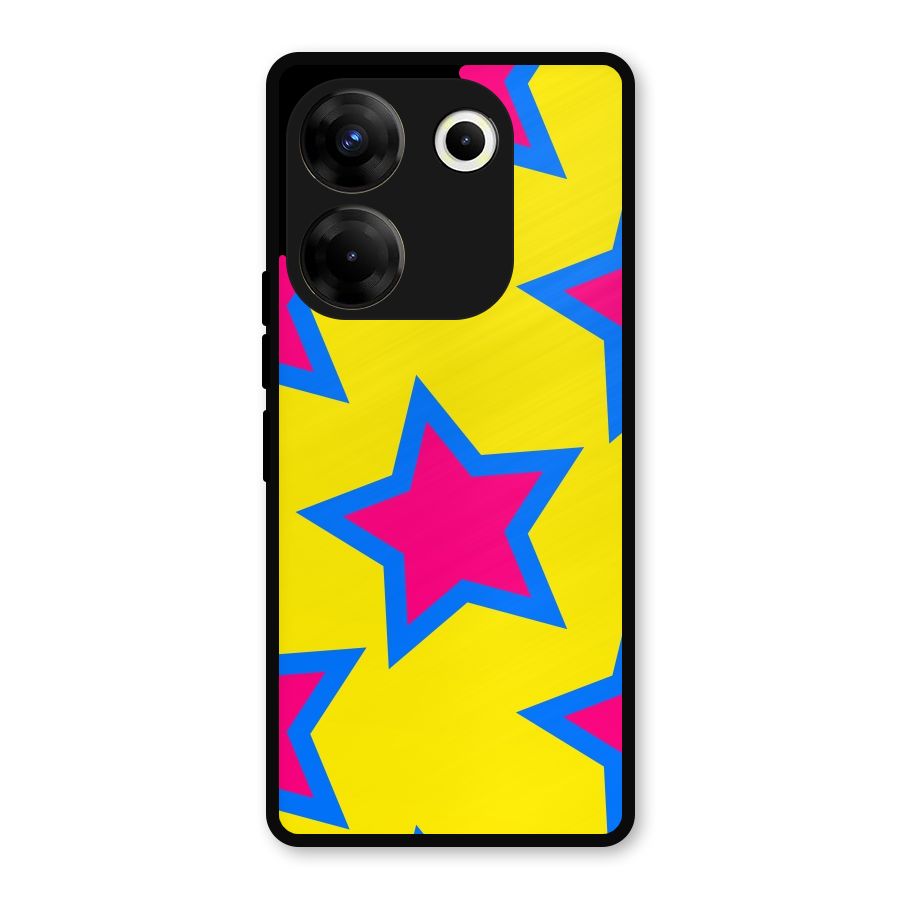 Star Pattern Metal Back Case for Tecno Camon 20