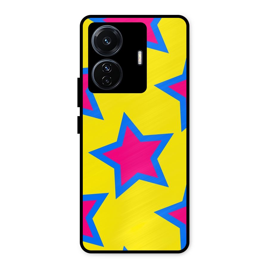 Star Pattern Metal Back Case for Vivo T1 Pro