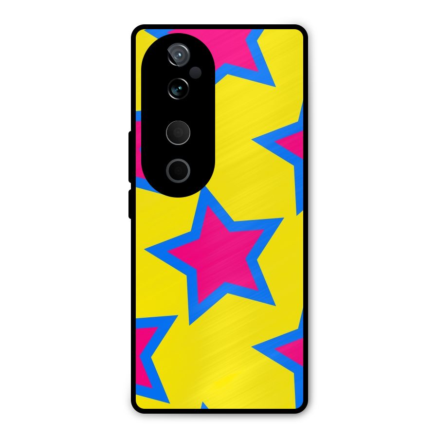 Star Pattern Metal Back Case for Vivo T3 Ultra