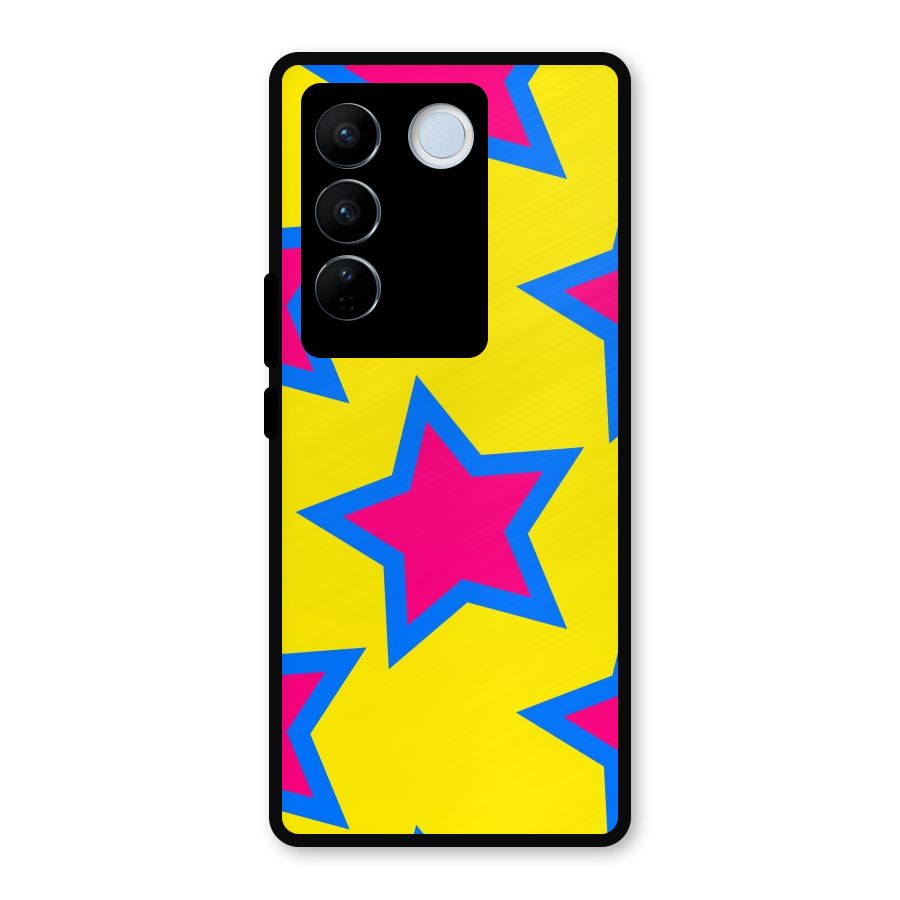 Star Pattern Metal Back Case for Vivo V27 Pro