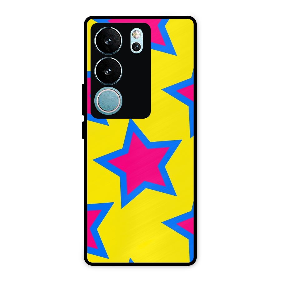 Star Pattern Metal Back Case for Vivo V29 Pro
