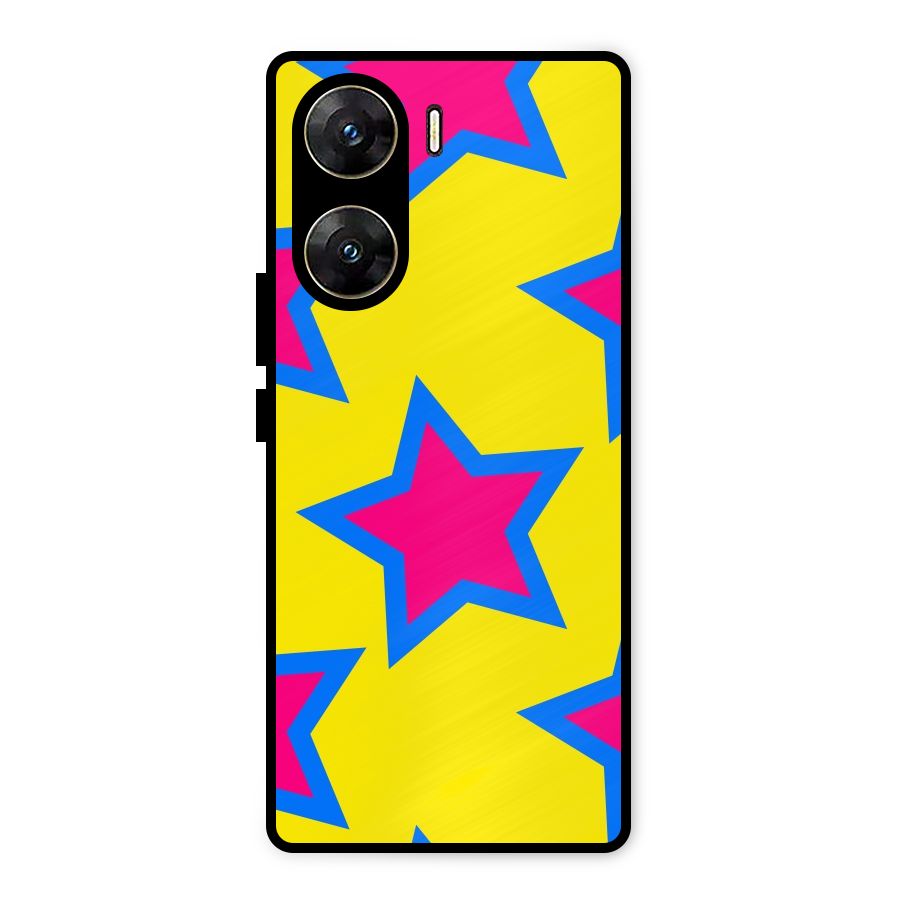 Star Pattern Metal Back Case for Vivo V29e