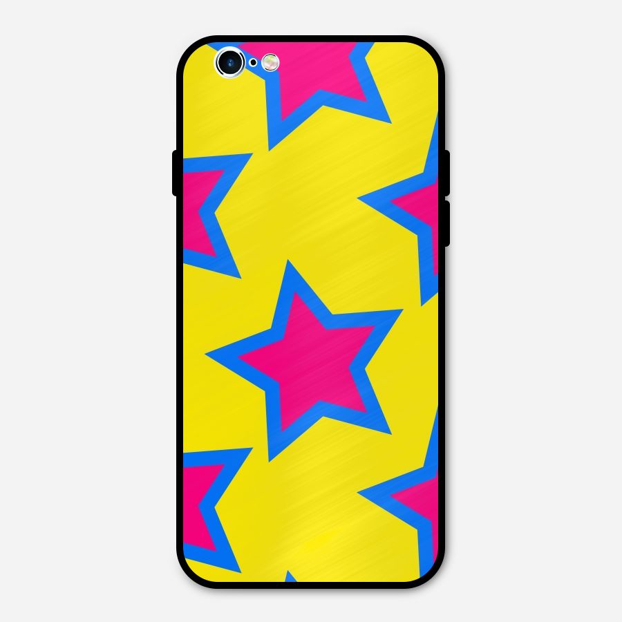 Star Pattern Metal Back Case for iPhone 6 6s