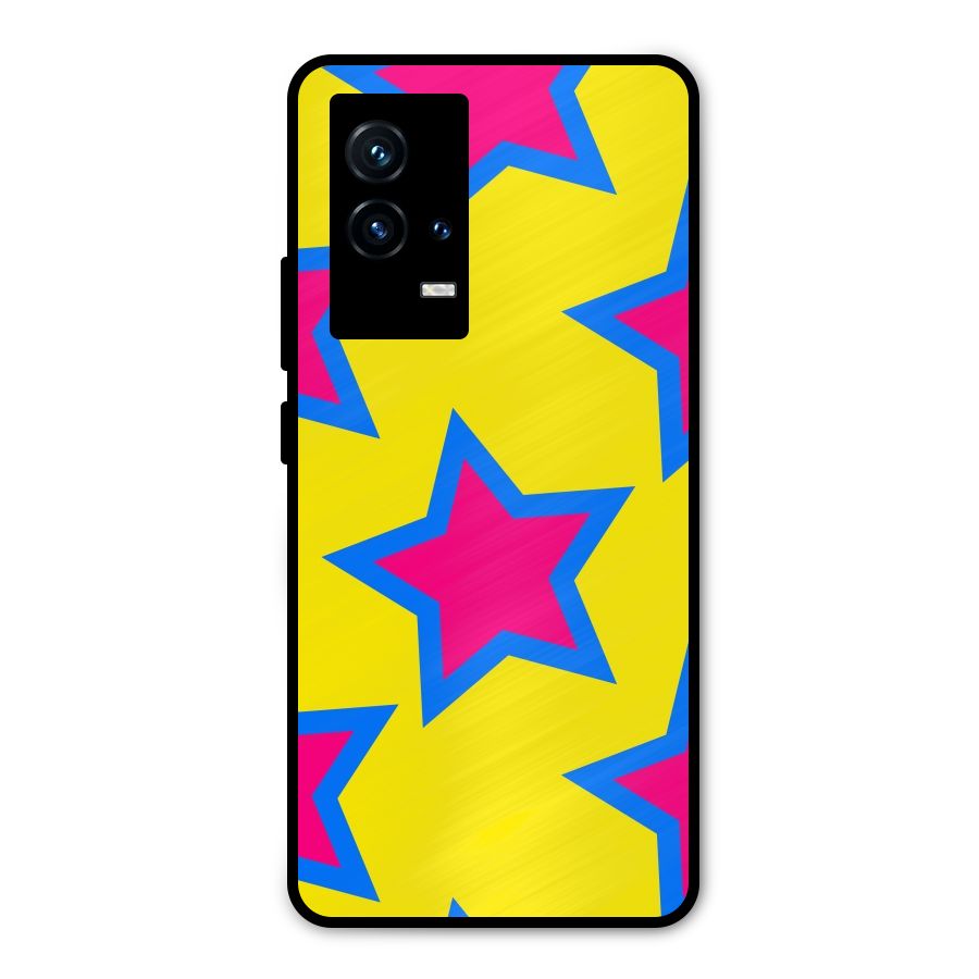 Star Pattern Metal Back Case for iQOO 9 5G