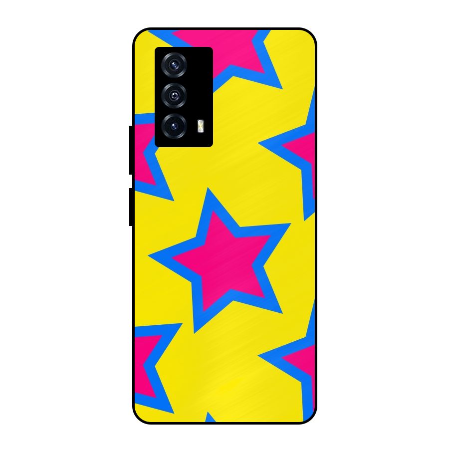 Star Pattern Metal Back Case for iQOO Z5