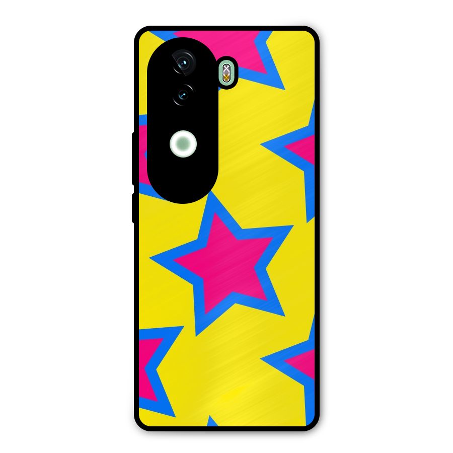 Star Pattern Metal Back Case for iQOO Z9s