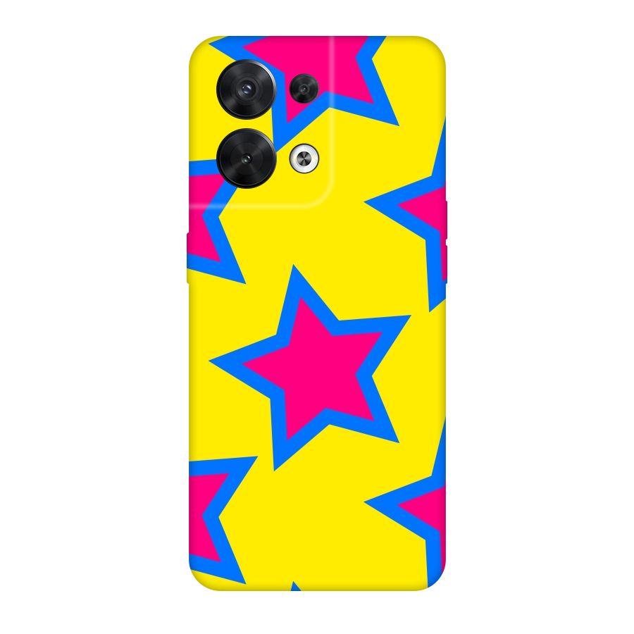 Star Pattern Original Polycarbonate Back Case for Oppo Reno8 5G