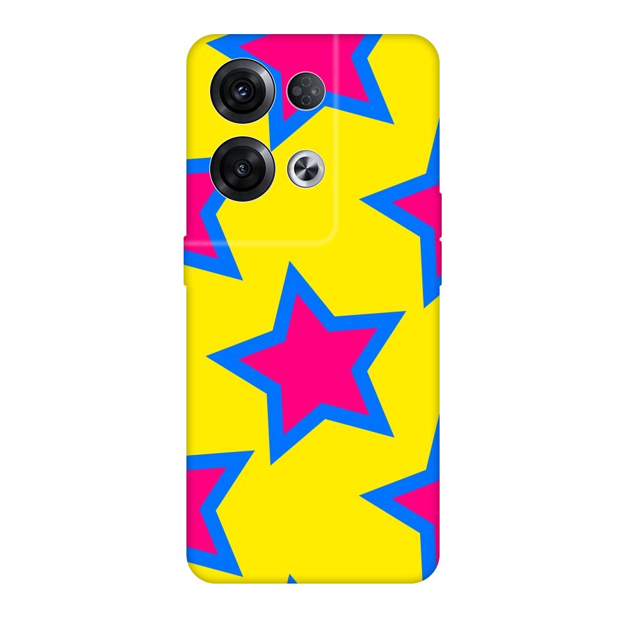 Star Pattern Original Polycarbonate Back Case for Oppo Reno8 Pro 5G