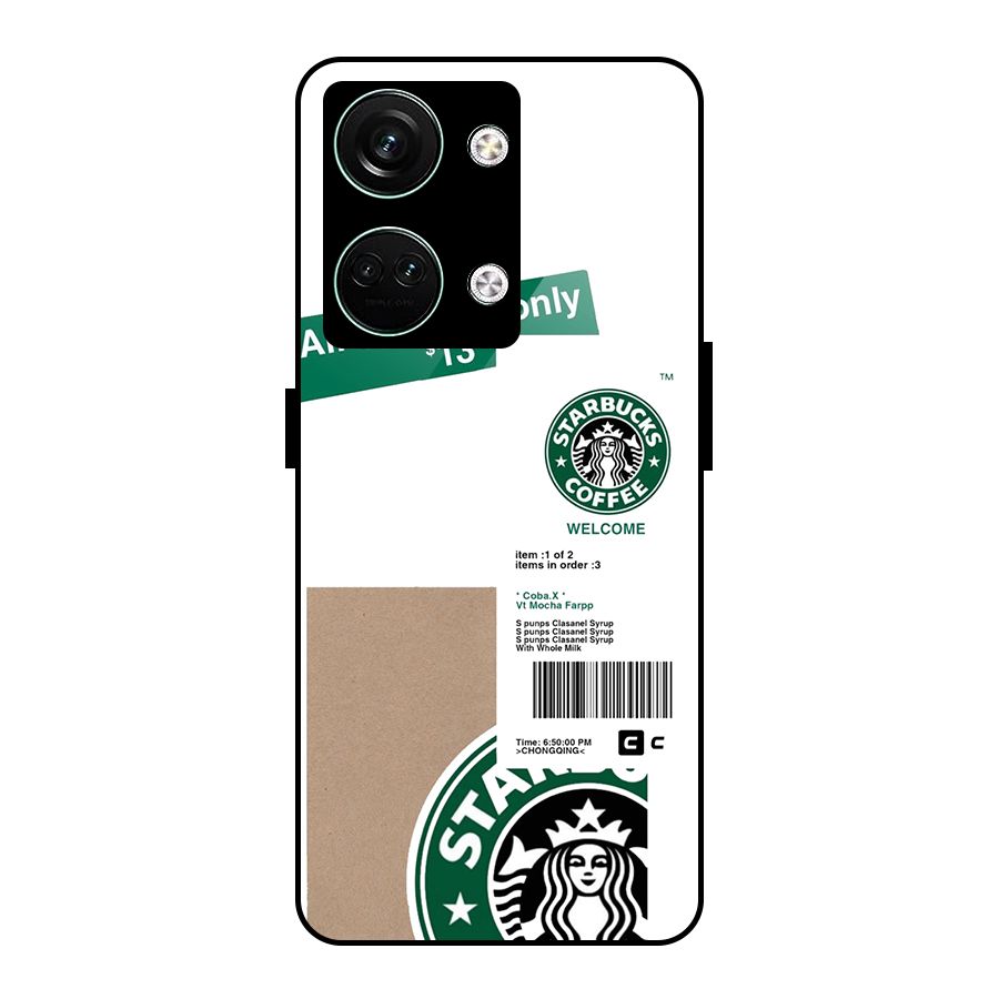 Starbucks Coffee Mocha Glass Back Case for Oneplus Nord 3