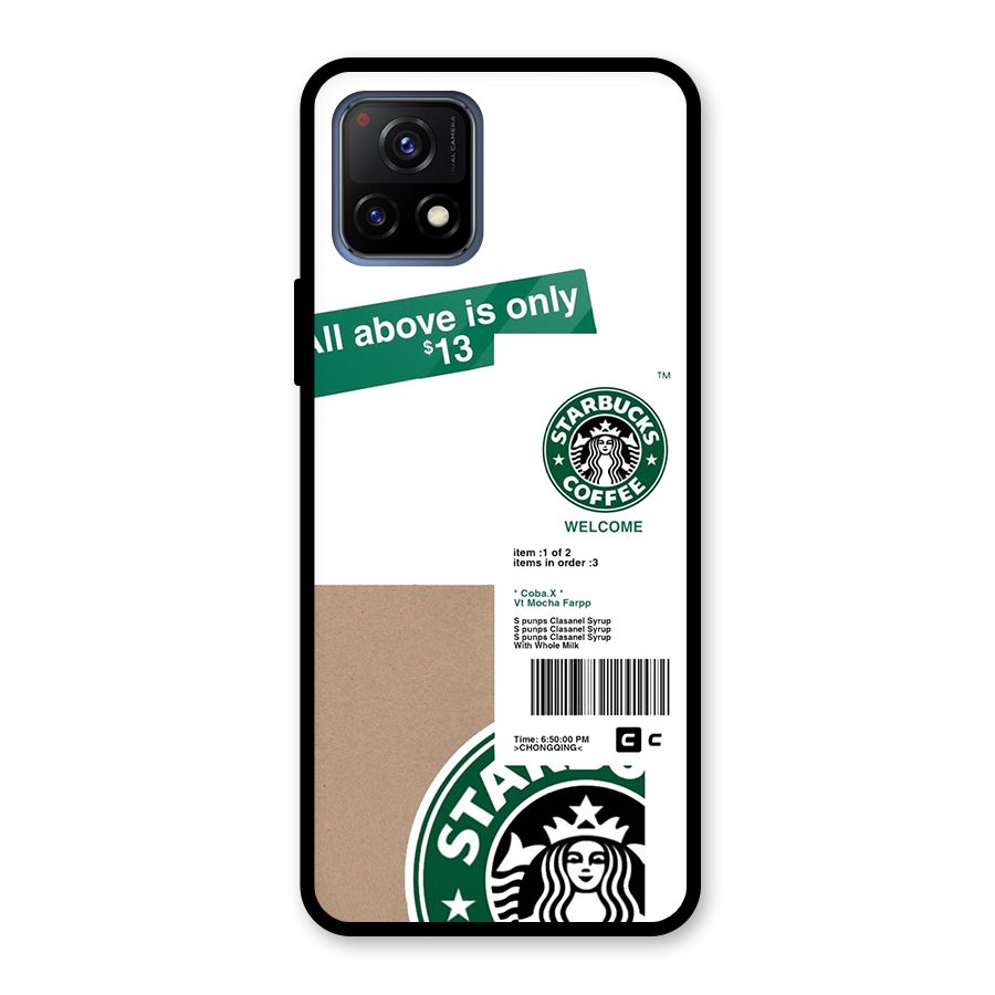 Starbucks Coffee Mocha Glass Back Case for Vivo Y72 5G