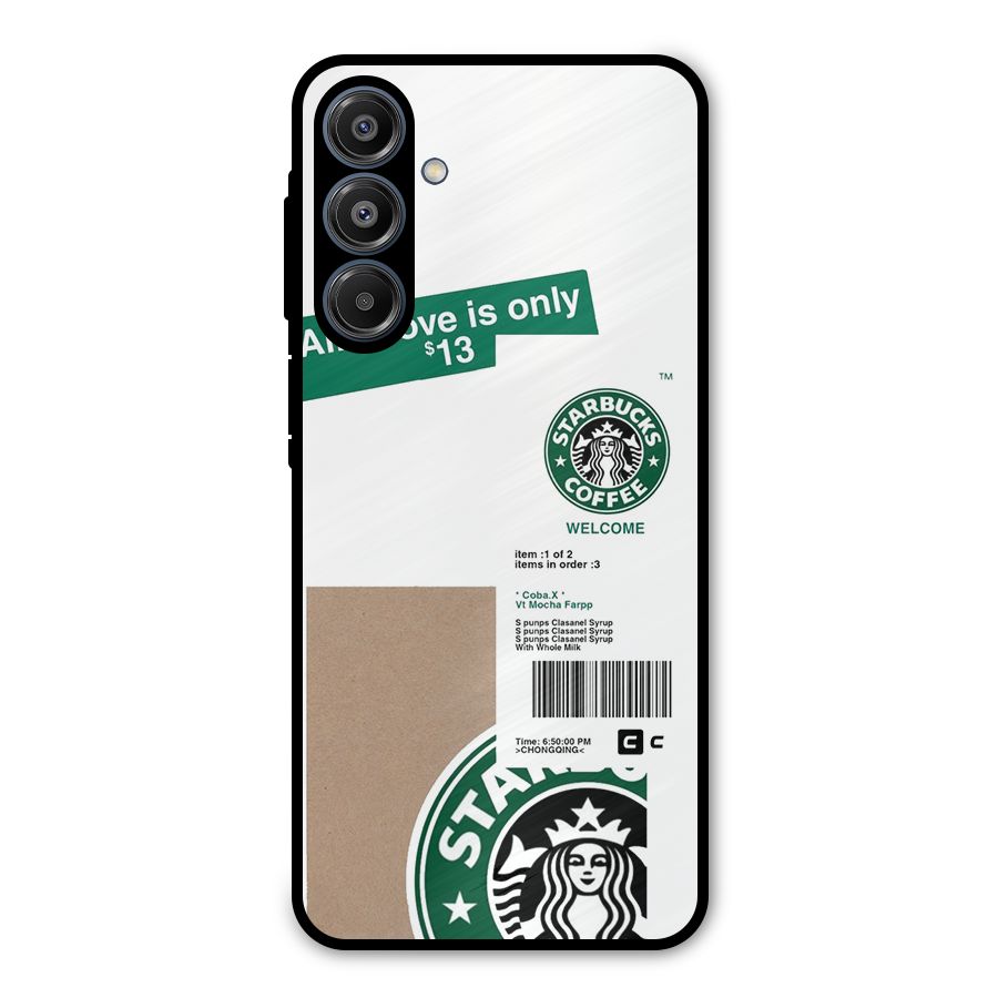 Starbucks Coffee Mocha Metal Back Case for Galaxy A16 5G