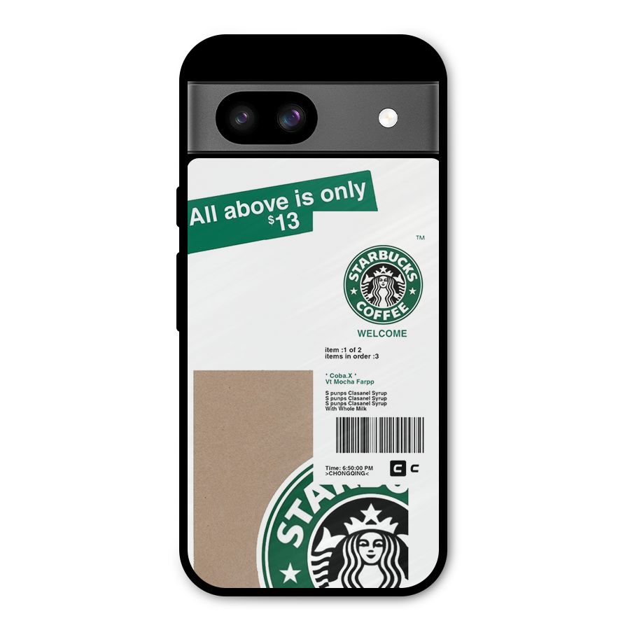 Starbucks Coffee Mocha Metal Back Case for Google Pixel 8a
