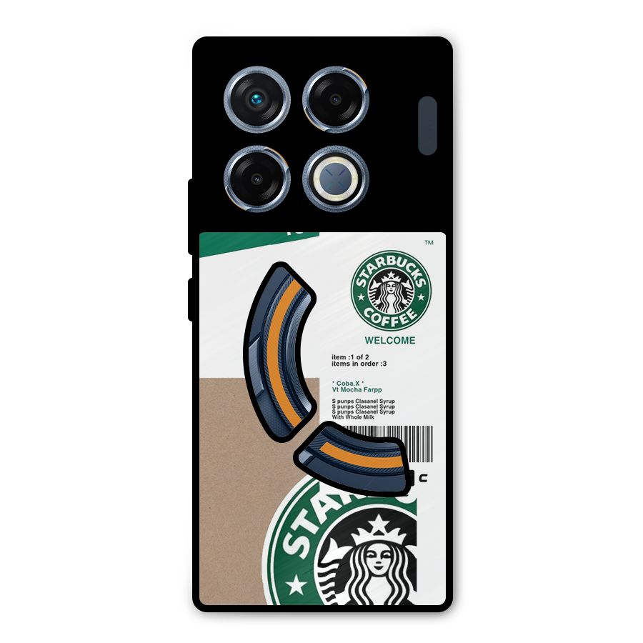 Starbucks Coffee Mocha Metal Back Case for Infinix GT 20 Pro