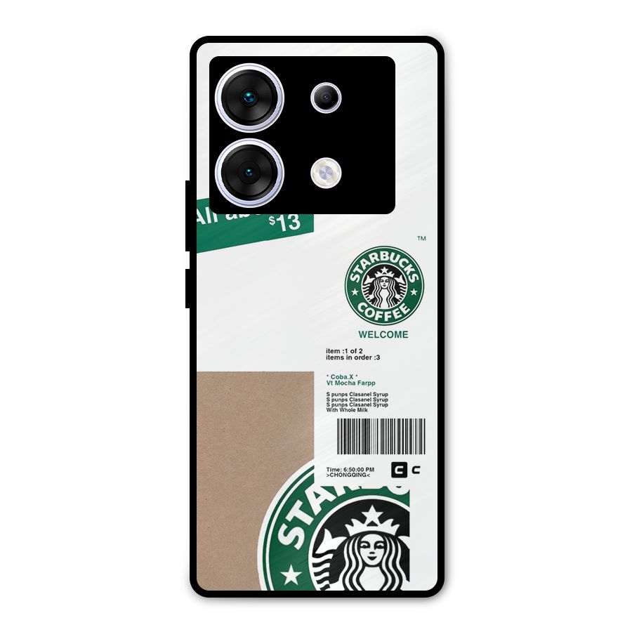 Starbucks Coffee Mocha Metal Back Case for Infinix Zero 30 5G