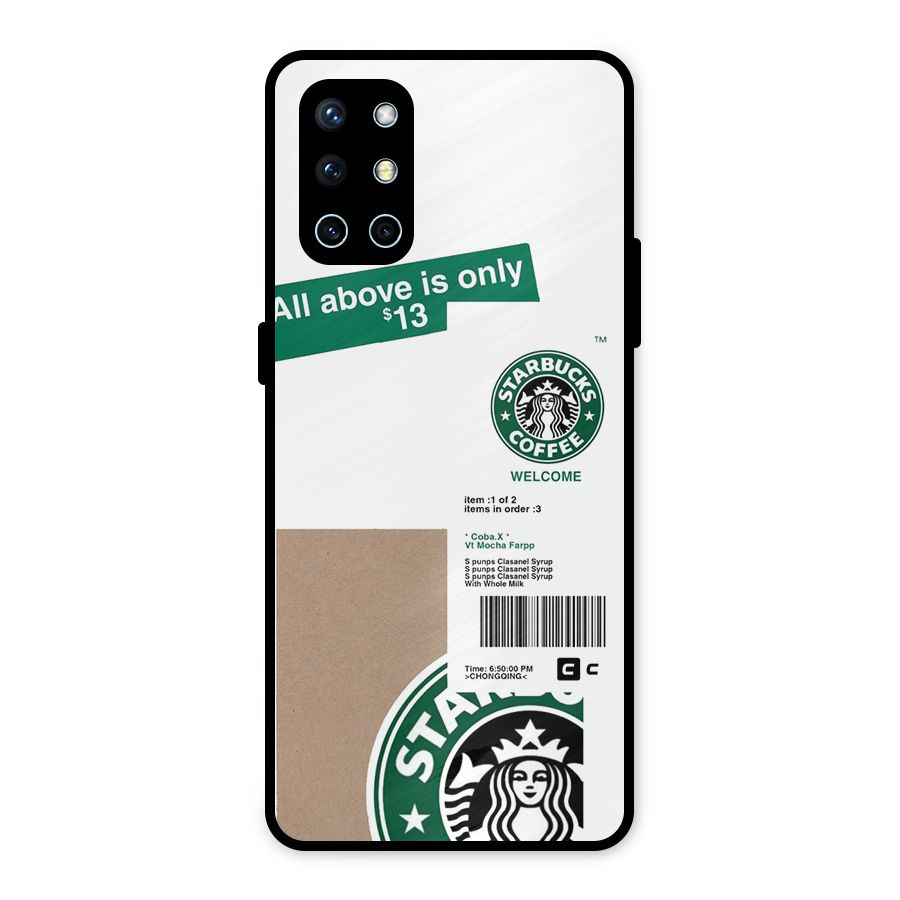 Starbucks Coffee Mocha Metal Back Case for OnePlus 9R
