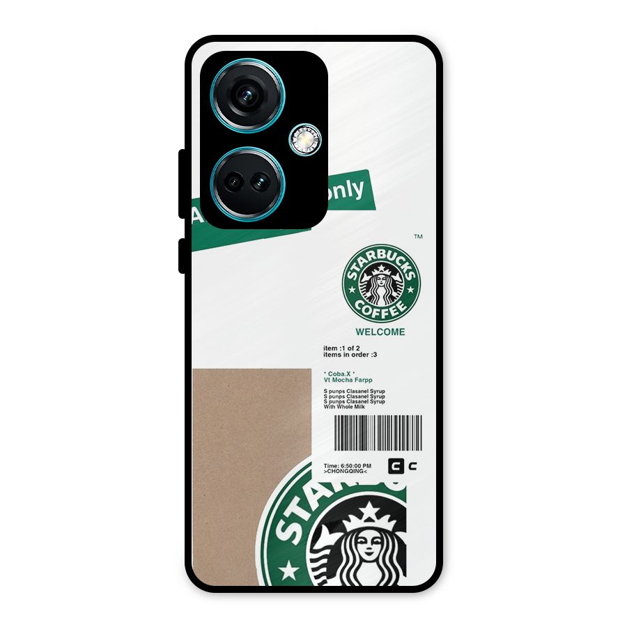 Starbucks Coffee Mocha Metal Back Case for OnePlus Nord CE 3 5G