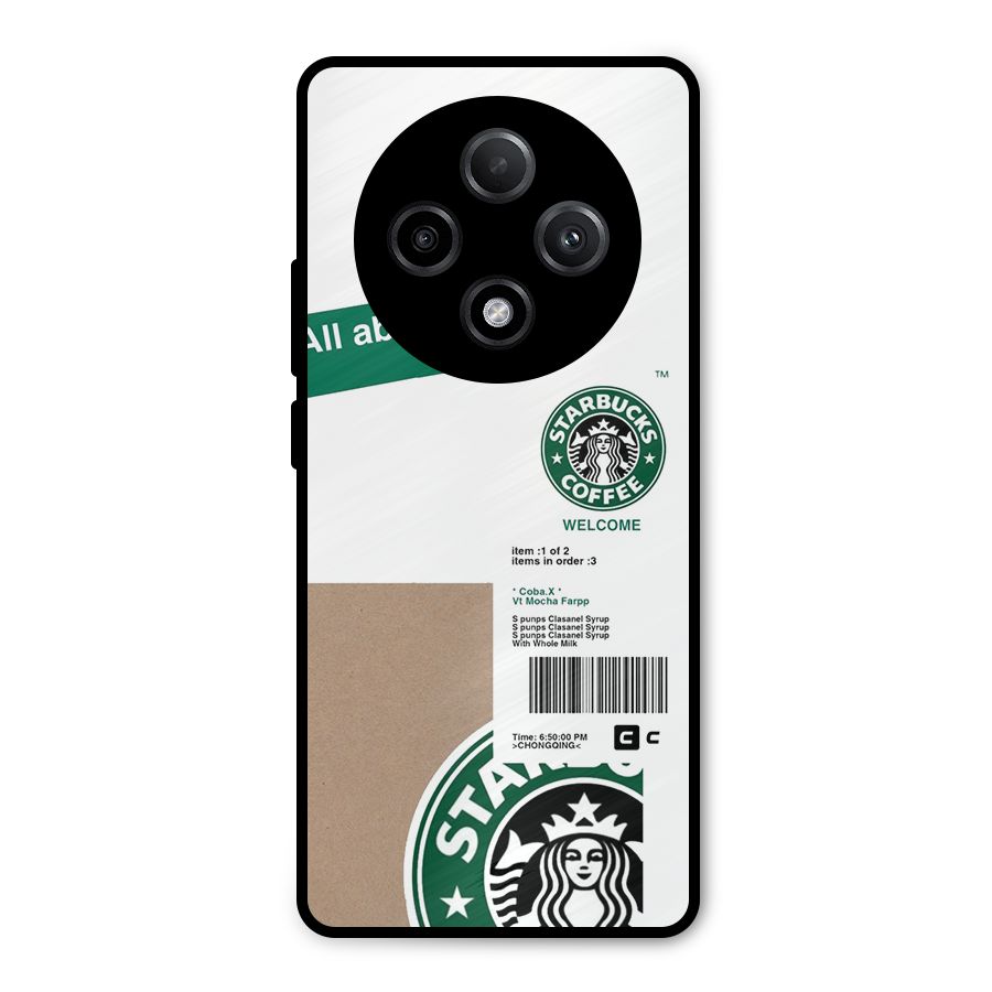 Starbucks Coffee Mocha Metal Back Case for Oppo F27 Pro Plus