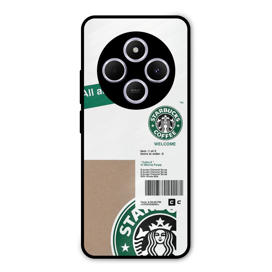Starbucks Coffee Mocha Metal Back Case for Poco C75 5G
