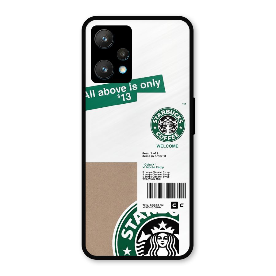 Starbucks Coffee Mocha Metal Back Case for Realme 9