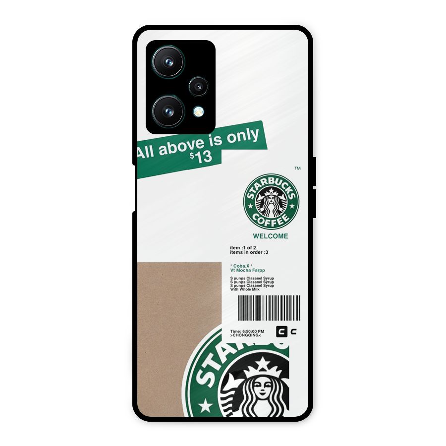 Starbucks Coffee Mocha Metal Back Case for Realme 9 Pro 5G