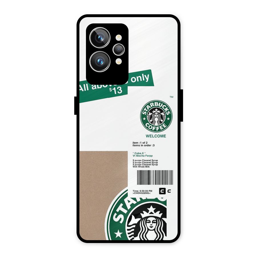 Starbucks Coffee Mocha Metal Back Case for Realme GT2 Pro