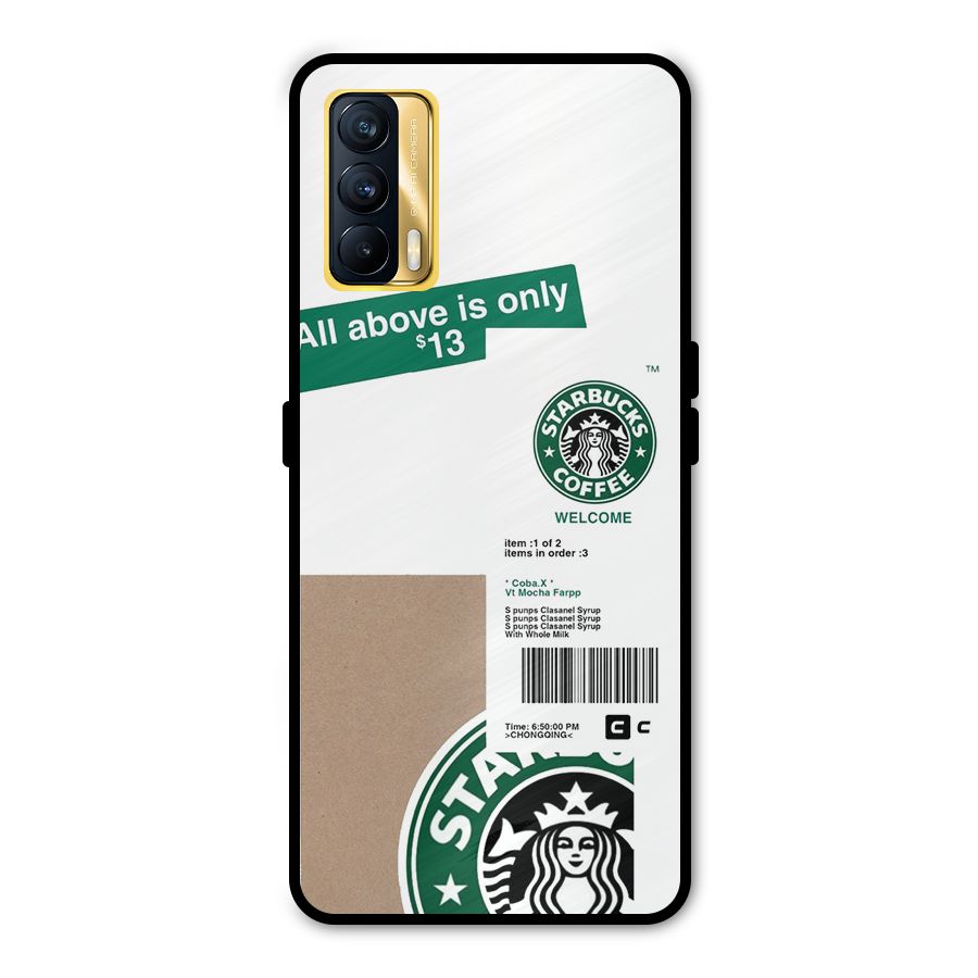 Starbucks Coffee Mocha Metal Back Case for Realme X7