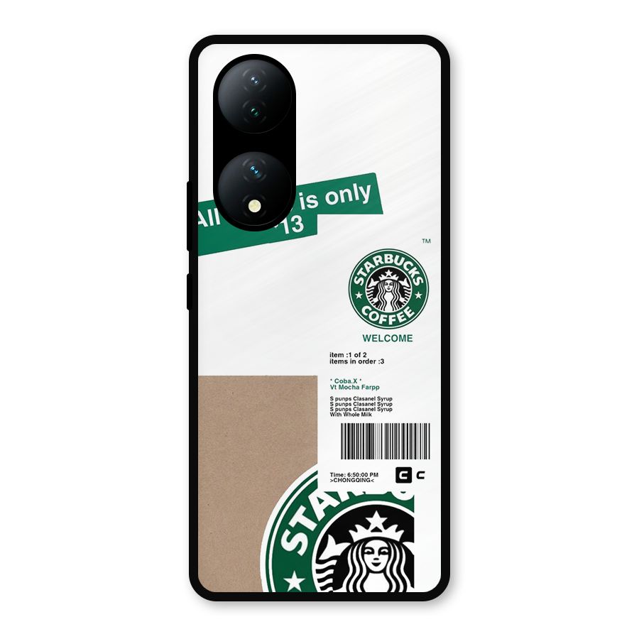 Starbucks Coffee Mocha Metal Back Case for Vivo Y100a