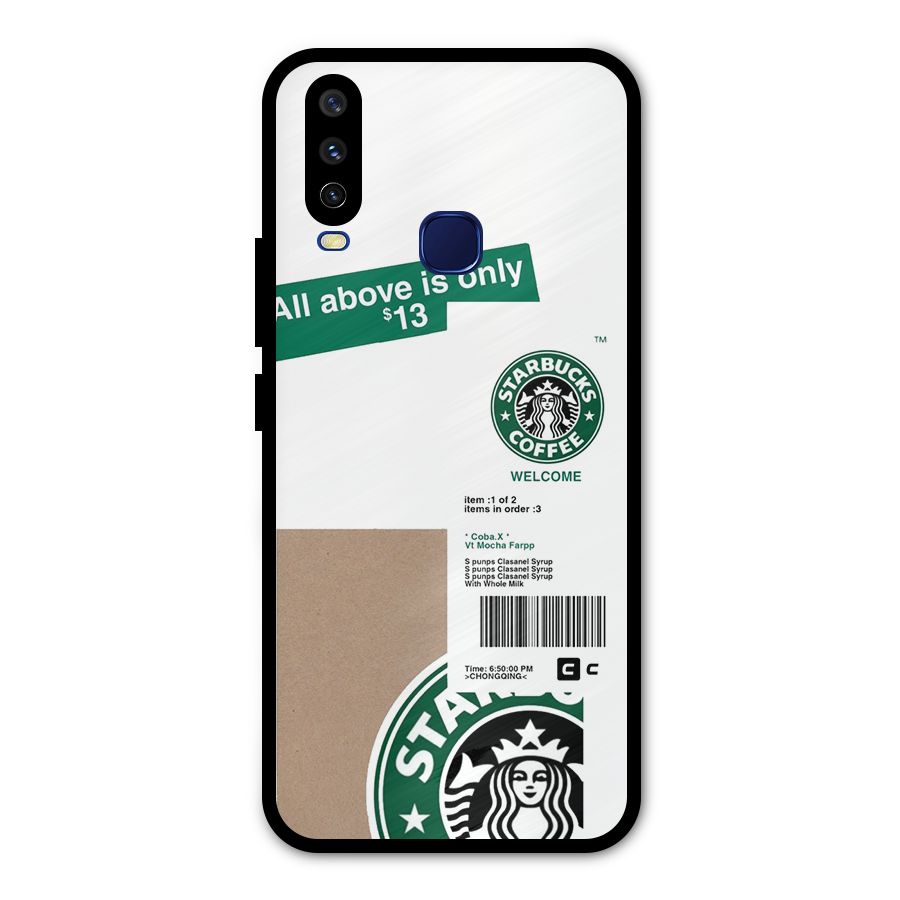 Starbucks Coffee Mocha Metal Back Case for Vivo Y15