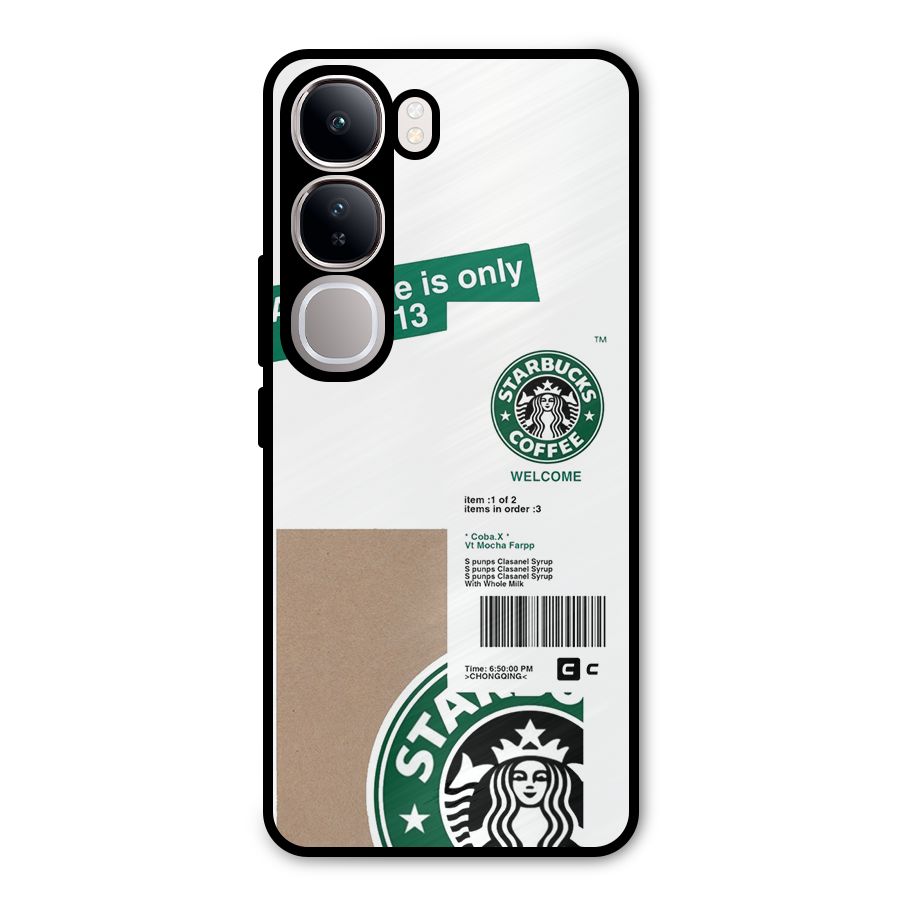 Starbucks Coffee Mocha Metal Back Case for Vivo Y300