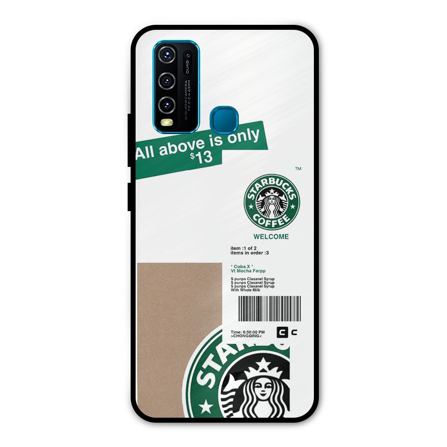 Starbucks Coffee Mocha Metal Back Case for Vivo Y50