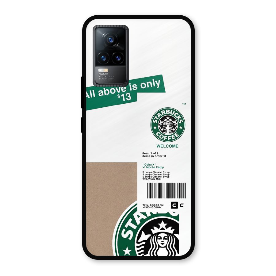 Starbucks Coffee Mocha Metal Back Case for Vivo Y73